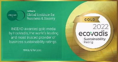 INSEAD Awarded Gold Medal by EcoVadis