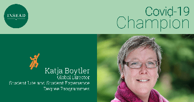 Covid-19 Champion: Katja Boytler, Global Director, Student Life and Student Experience, Degree Programmes