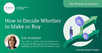 How to Decide Whether to Make or Buy